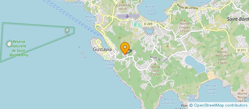 localisation de l'entreprise M&M à SAINT BARTHELEMY