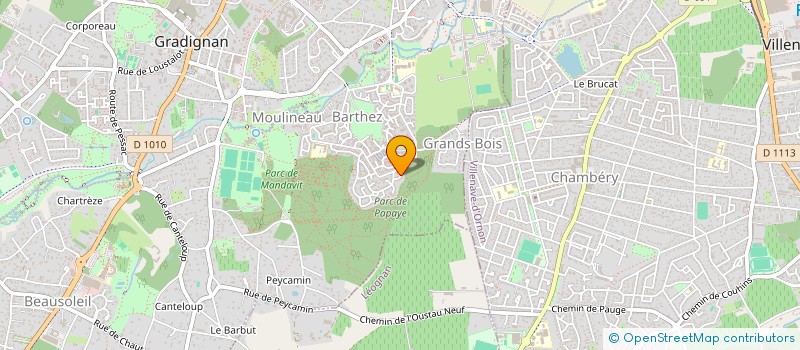 localisation de l'entreprise M & M  GRADIGNAN