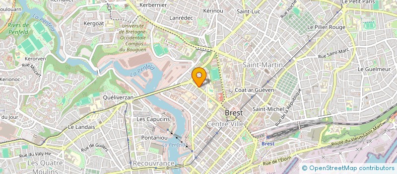 localisation de l'entreprise M.M.  BREST