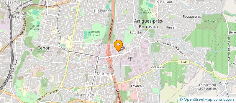 localisation de l'entreprise M.M  ARTIGUES-PRES-BORDEAUX