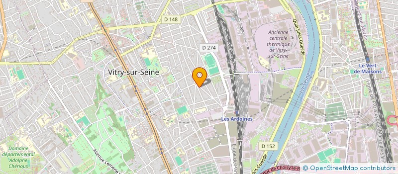 localisation de l'entreprise M.M à VITRY-SUR-SEINE