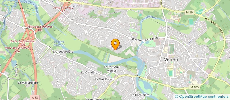 localisation de l'entreprise M&M  VERTOU