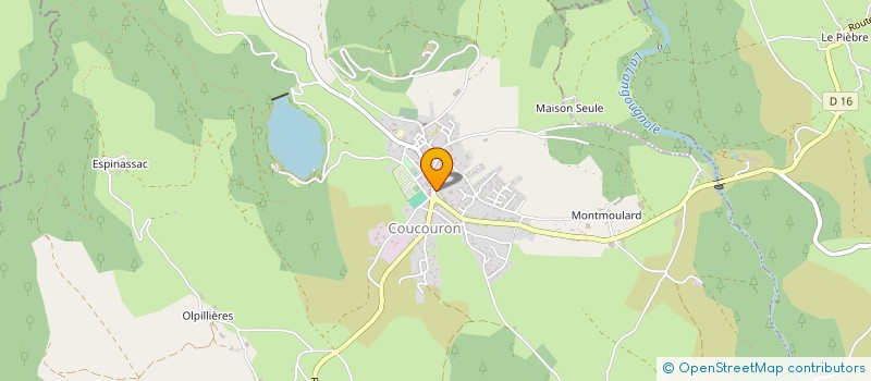 localisation de l'entreprise M & M à COUCOURON