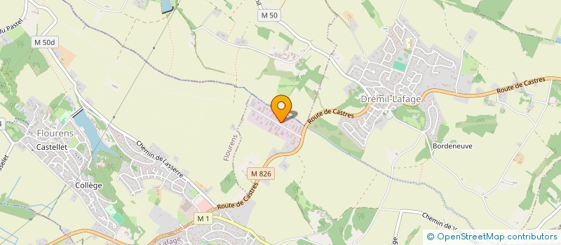 localisation de l'entreprise M&M  DREMIL-LAFAGE