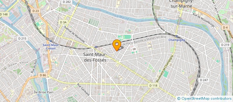 localisation de l'entreprise M&M à SAINT-MAUR-DES-FOSSES