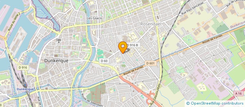 localisation de l'entreprise M&M à DUNKERQUE