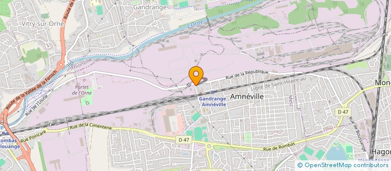 localisation de l'entreprise M&M  AMNEVILLE