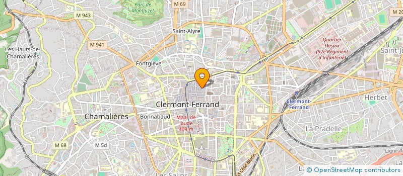 localisation de l'entreprise M&M  CLERMONT-FERRAND