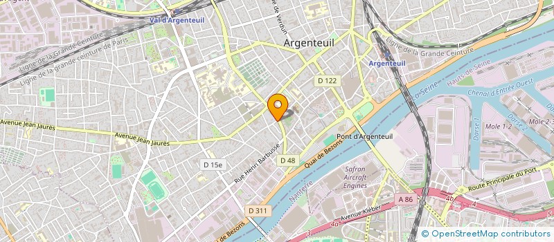 localisation de l'entreprise M&M  ARGENTEUIL