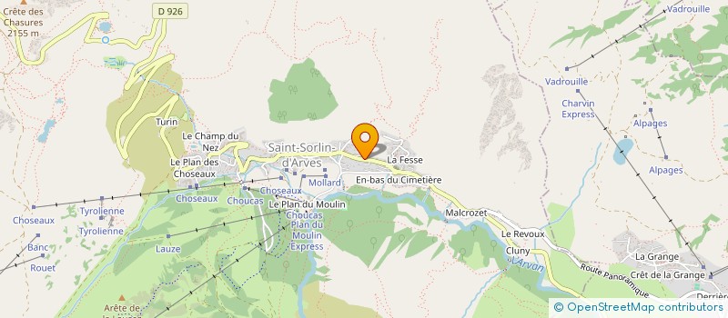 localisation de l'entreprise M & M  SAINT-SORLIN-D'ARVES