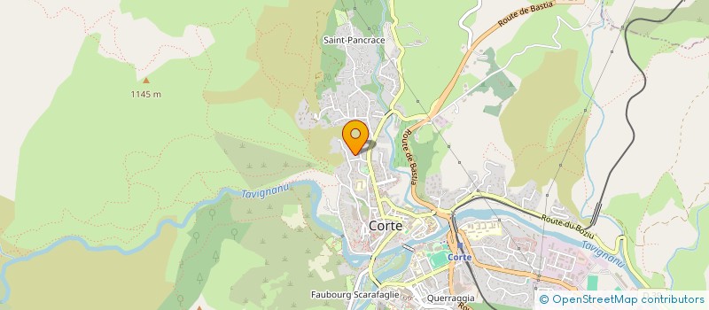 localisation de l'entreprise M.M à CORTE