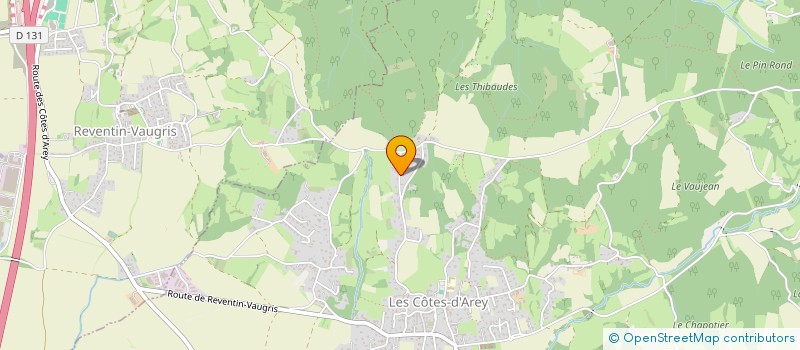 localisation de l'entreprise M&M  LES COTES-D'AREY