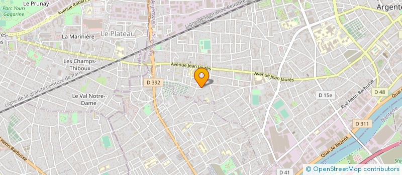 localisation de l'entreprise M M ASCENSEURS à ARGENTEUIL