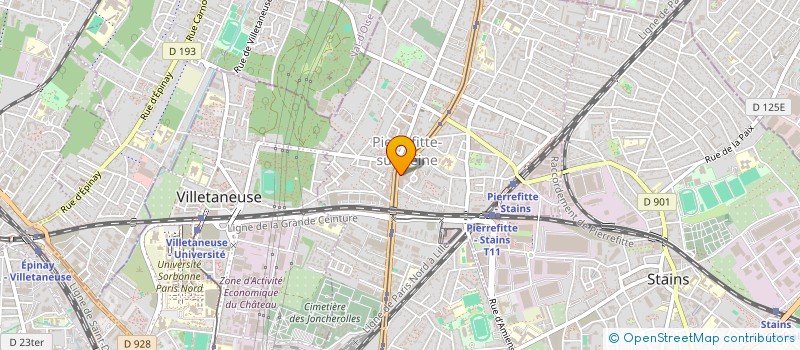 localisation de l'entreprise M.M.B à PIERREFITTE-SUR-SEINE
