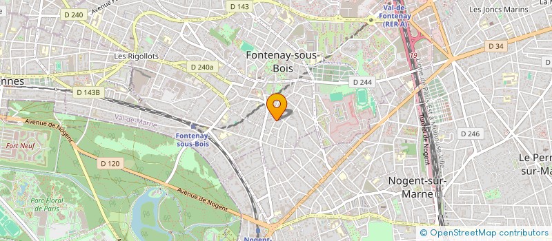 localisation de l'entreprise M M B F à FONTENAY-SOUS-BOIS