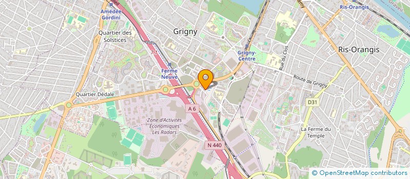 localisation de l'entreprise M.M.B HOLDING  GRIGNY