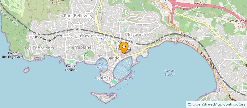 localisation de l'entreprise M & M BANDOL  BANDOL