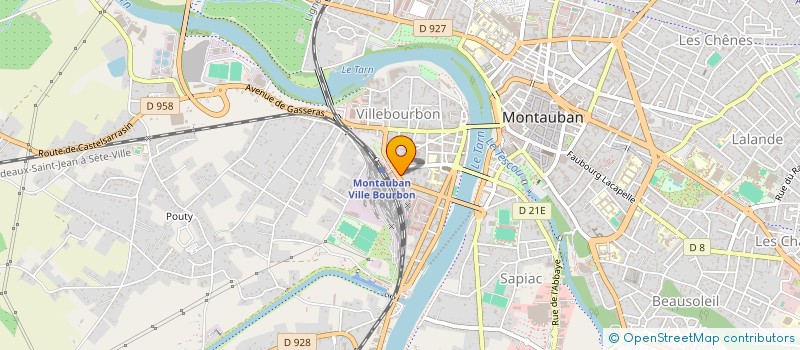 localisation de l'entreprise M.M. BAT.  MONTAUBAN