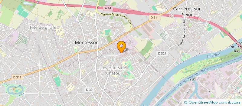 localisation de l'entreprise M.M. BATIMENT à CHATOU