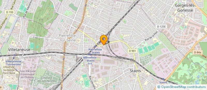localisation de l'entreprise M.M BATIMENT à PIERREFITTE-SUR-SEINE