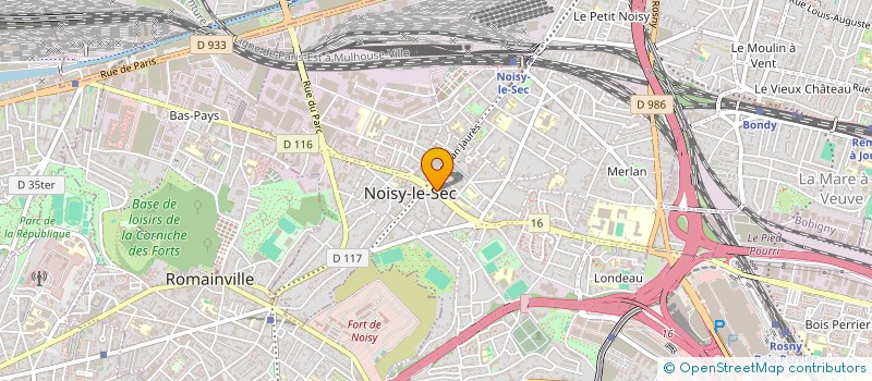 localisation de l'entreprise M&M BTP à NOISY-LE-SEC