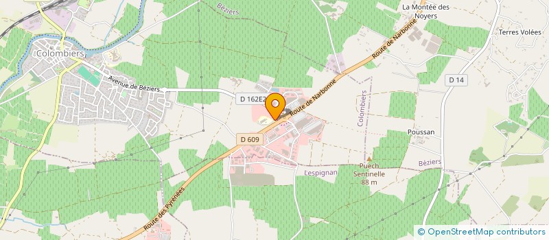 localisation de l'entreprise M.M.C  ANIANE