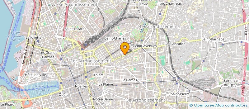 localisation de l'entreprise M&M COIFF à MARSEILLE