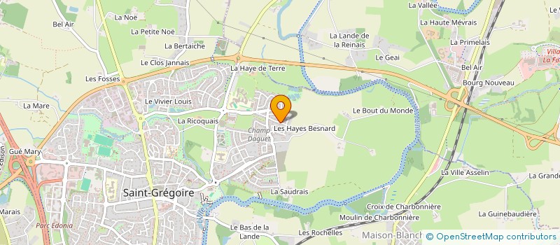 localisation de l'entreprise M&M COSMETIQUES  SAINT-GREGOIRE