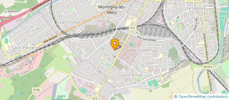 localisation de l'entreprise M.M.D. à MONTIGNY-LES-METZ