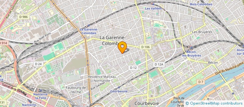 localisation de l'entreprise M M D CONSEIL  LA GARENNE-COLOMBES