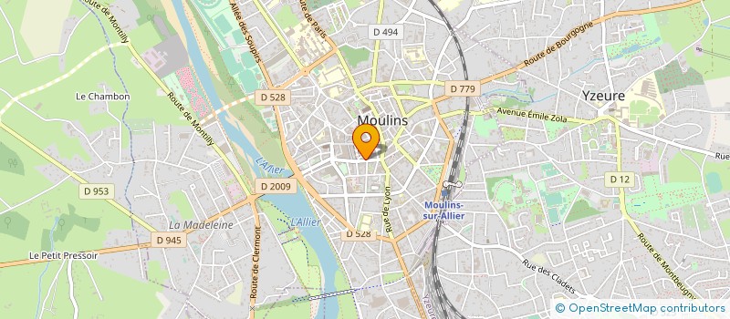 localisation de l'entreprise M & M DESIGNER à MOULINS