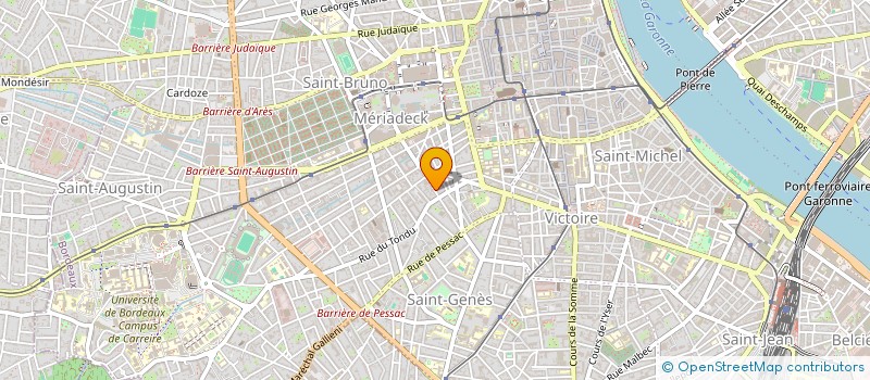 localisation de l'entreprise M.M.E. COURTAGE  BORDEAUX