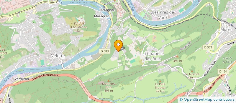 localisation de l'entreprise M-M ENTREPRISES  BESANCON