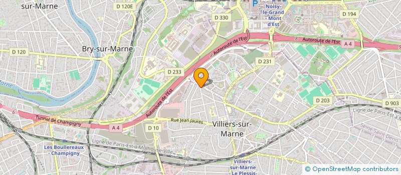 localisation de l'entreprise M.M.F.  VILLIERS-SUR-MARNE