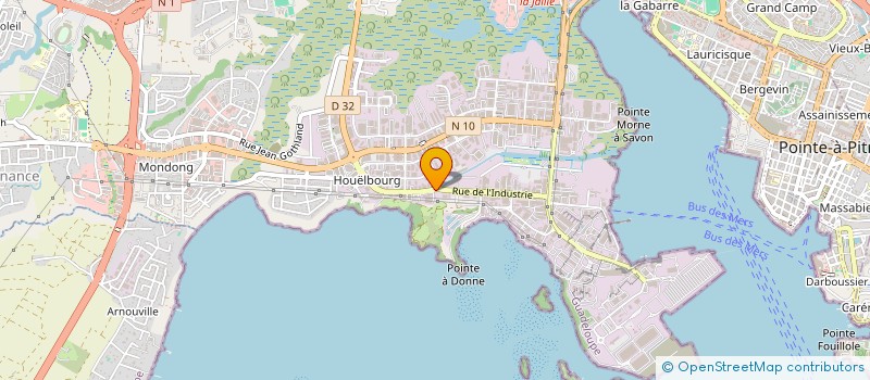 localisation de l'entreprise M M G  BAIE-MAHAULT