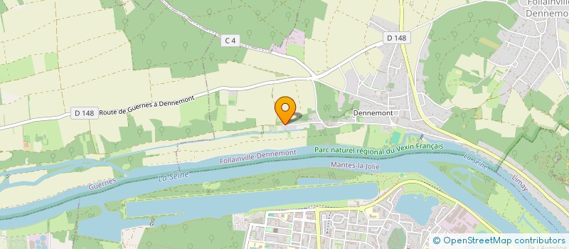 localisation de l'entreprise M M G CONSTRUCTIONS  FOLLAINVILLE-DENNEMONT