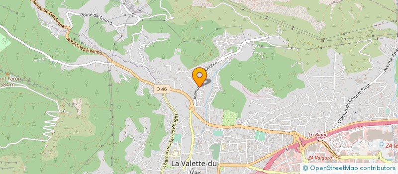localisation de l'entreprise M & M GARAGE à LA VALETTE-DU-VAR