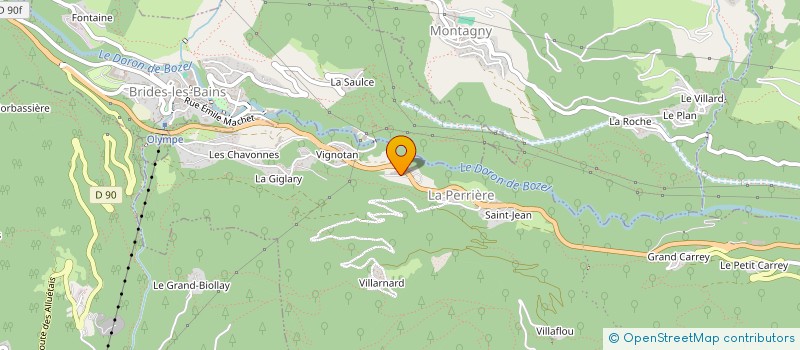 localisation de l'entreprise M.M.H. à COURCHEVEL