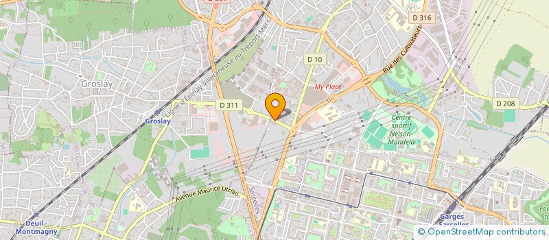 localisation de l'entreprise M.M.H à SARCELLES