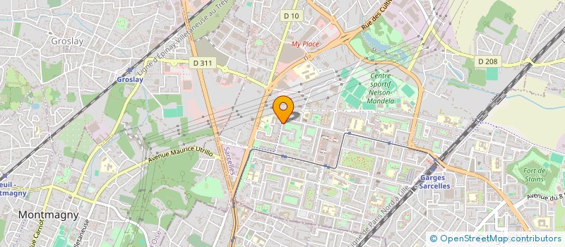 localisation de l'entreprise M.M.H.MULTITECH à SARCELLES