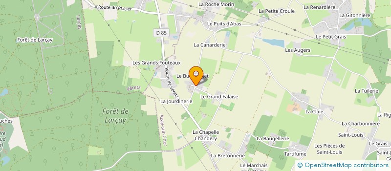 localisation de l'entreprise M.M.I à AZAY-SUR-CHER