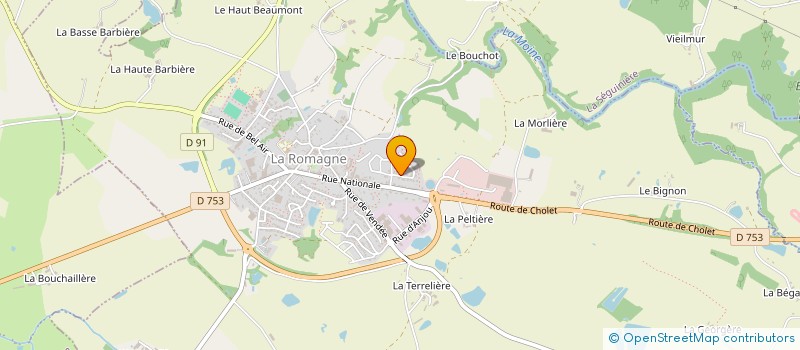 localisation de l'entreprise M&M IMMO  LA ROMAGNE