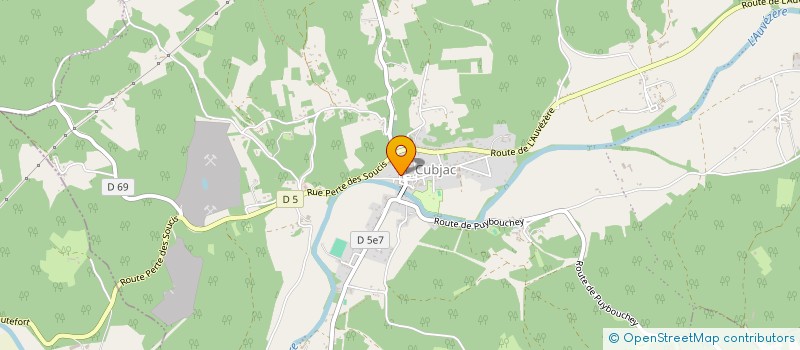 localisation de l'entreprise M&M IMMO  CUBJAC-AUVEZERE-VAL D'ANS