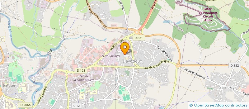 localisation de l'entreprise M&M IMMOBILIER  DAVEZIEUX