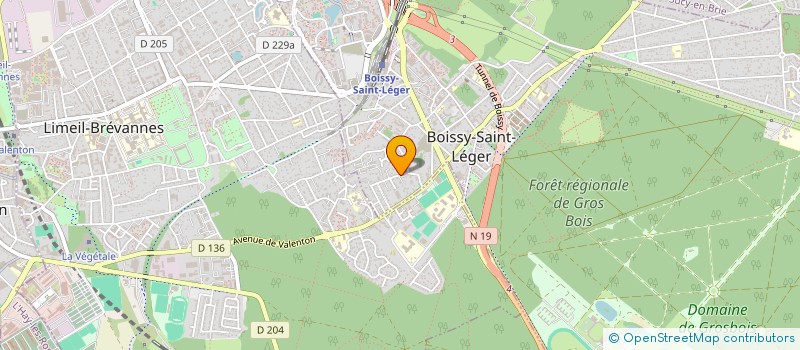 localisation de l'entreprise M.M INFLUANCE à BOISSY-SAINT-LEGER