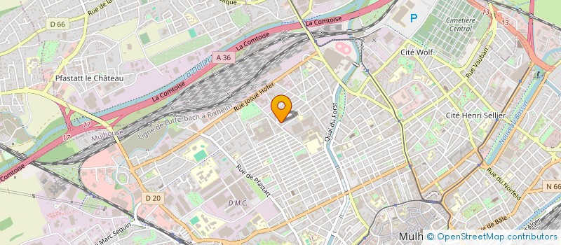 localisation de l'entreprise M.M.ISOSTIL  MULHOUSE