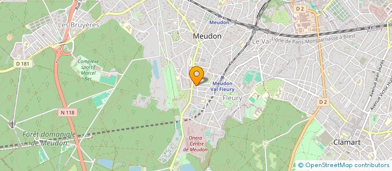 localisation de l'entreprise M.M.J à MEUDON