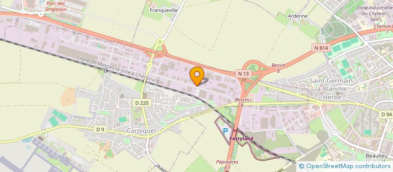 localisation de l'entreprise M.M.J DISTRIBUTION  CARPIQUET