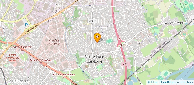 localisation de l'entreprise M&M'K  SAINTE-LUCE-SUR-LOIRE