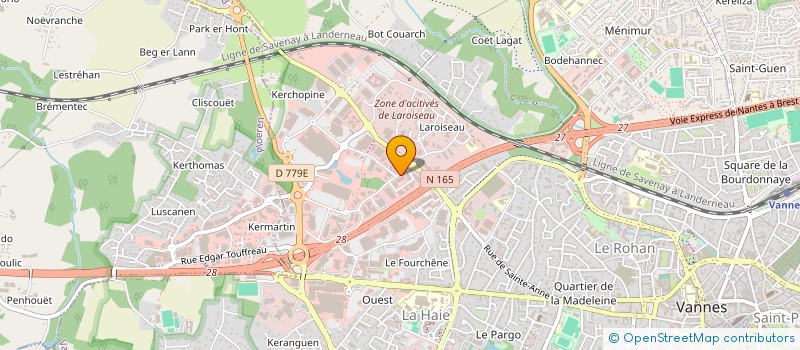 localisation de l'entreprise M.M.L. à VANNES